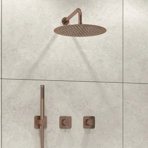 Встраиваемый комплект для душа с верхней душевой насадкой и лейкой WasserKRAFT A8851.309.338.330.290.292.291