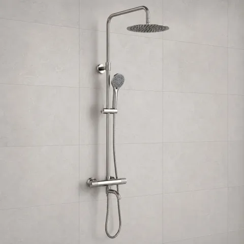 Душевая система со смесителем WasserKRAFT Muritz 98101.121.356BN, никель