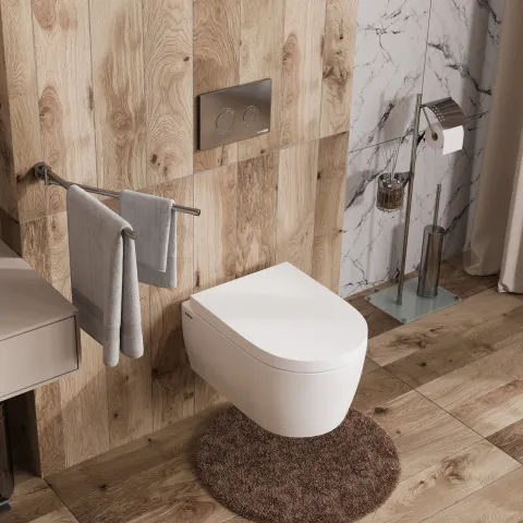 Система инсталляции для унитазов WasserKRAFT Dinkel 58TLT.010.ME, кнопка CH01, хром