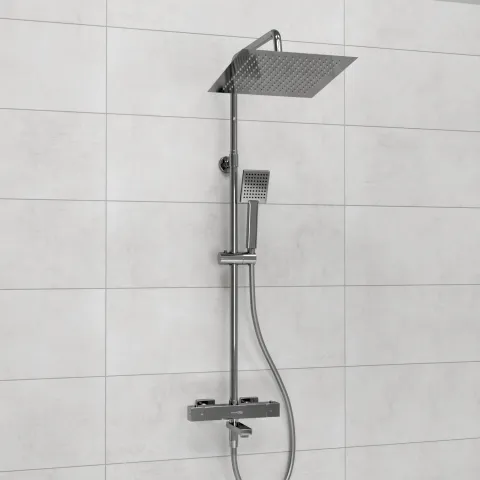 Душевой комплект с термостатическим смесителем WasserKRAFT A199.118.141.087.CH