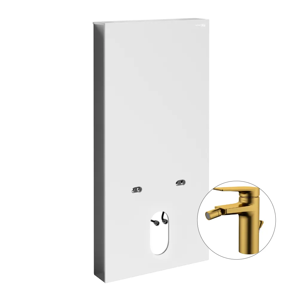 Комплект для биде со смесителем WasserKRAFT Naab 86BDT.050.WH.SQ5506