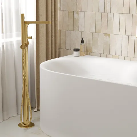 Смеситель напольный для ванны WasserKRAFT Schunter 8221