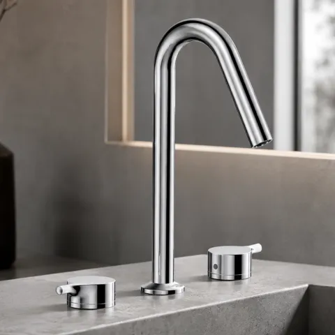 Встраиваемый смеситель для раковины WasserKRAFT Rhein 9935, хром
