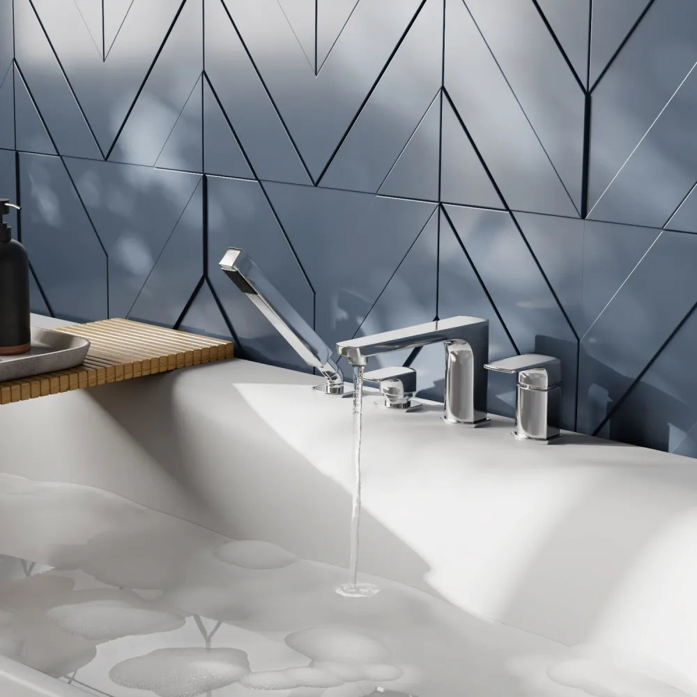 Смеситель на борт ванны WasserKRAFT Salm 2755, 4 отверстия