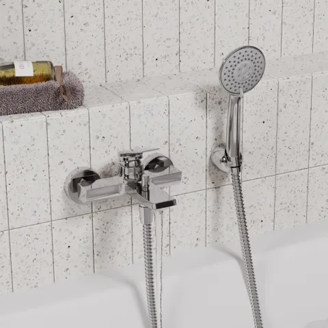 Смеситель для ванны с коротким изливом WasserKRAFT Lopau 3201