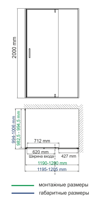 Обратная панель WasserKRAFT Spree 14P10-RP100
