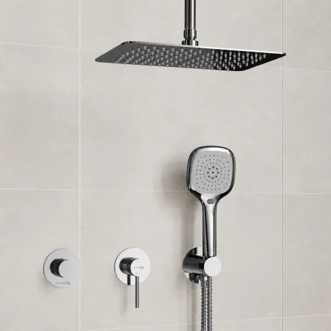 Встраиваемый комплект для душа с верхней насадкой и л WasserKRAFT Muritz 9851.98DVR2.068.069.444.010.065
