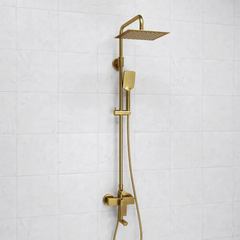 Душевой комплект со смесителем WasserKRAFT A155.198.201.BG