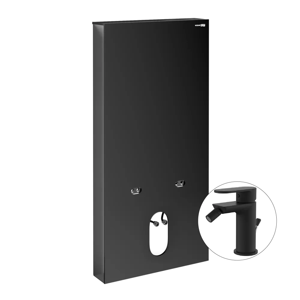 Комплект для биде со смесителем WasserKRAFT Naab 86BDT.050.BL.SQ7406