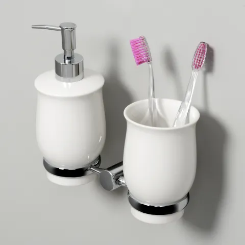 Держатель стакана и дозатора WasserKRAFT K-24289