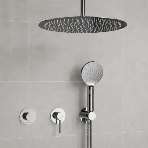 Встраиваемый комплект для душа с верхней насадкой и л WasserKRAFT Muritz 9851.98DVR2.068.117.444.010.127
