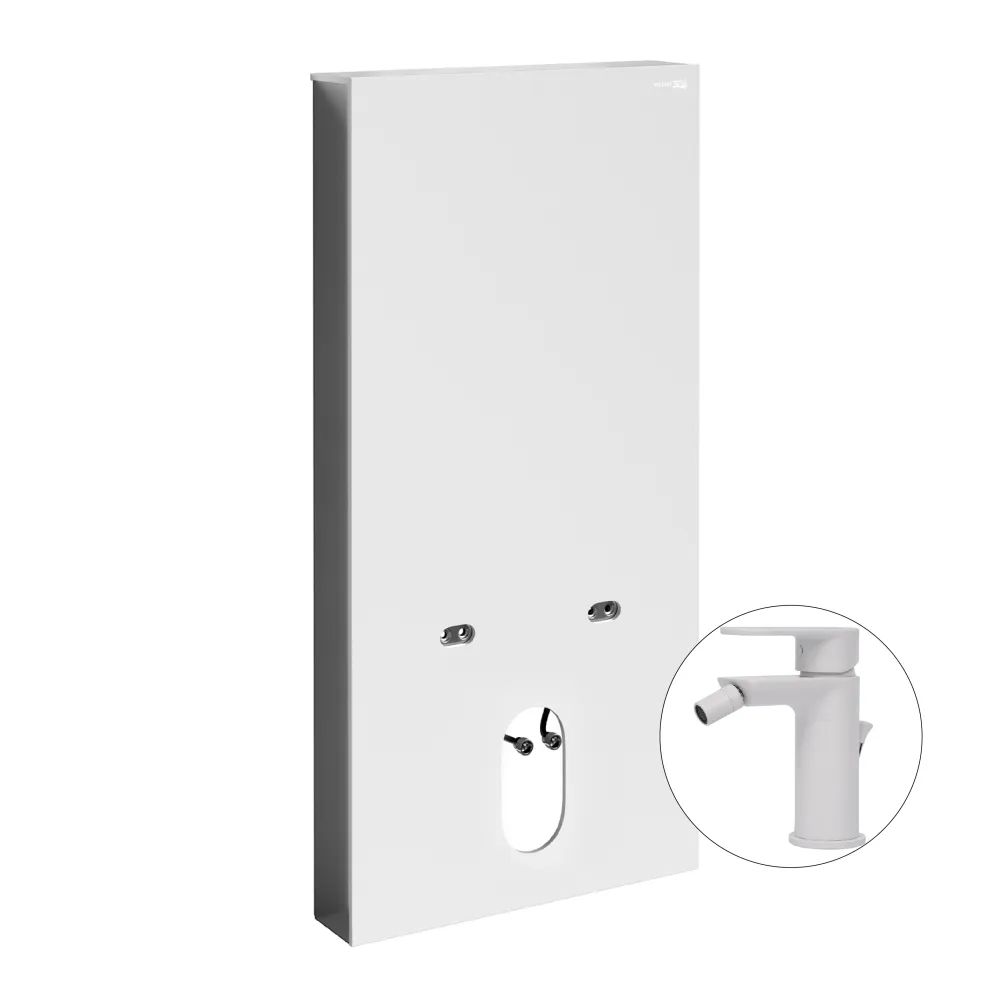 Комплект для биде со смесителем WasserKRAFT Naab 86BDT.050.WH.SQ8506
