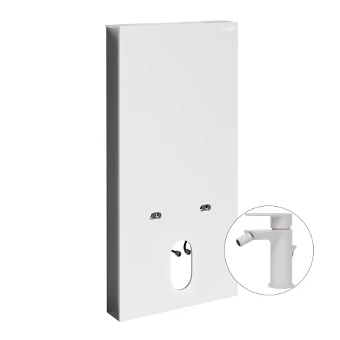 Комплект для биде со смесителем WasserKRAFT Naab 86BDT.050.WH.SQ8506