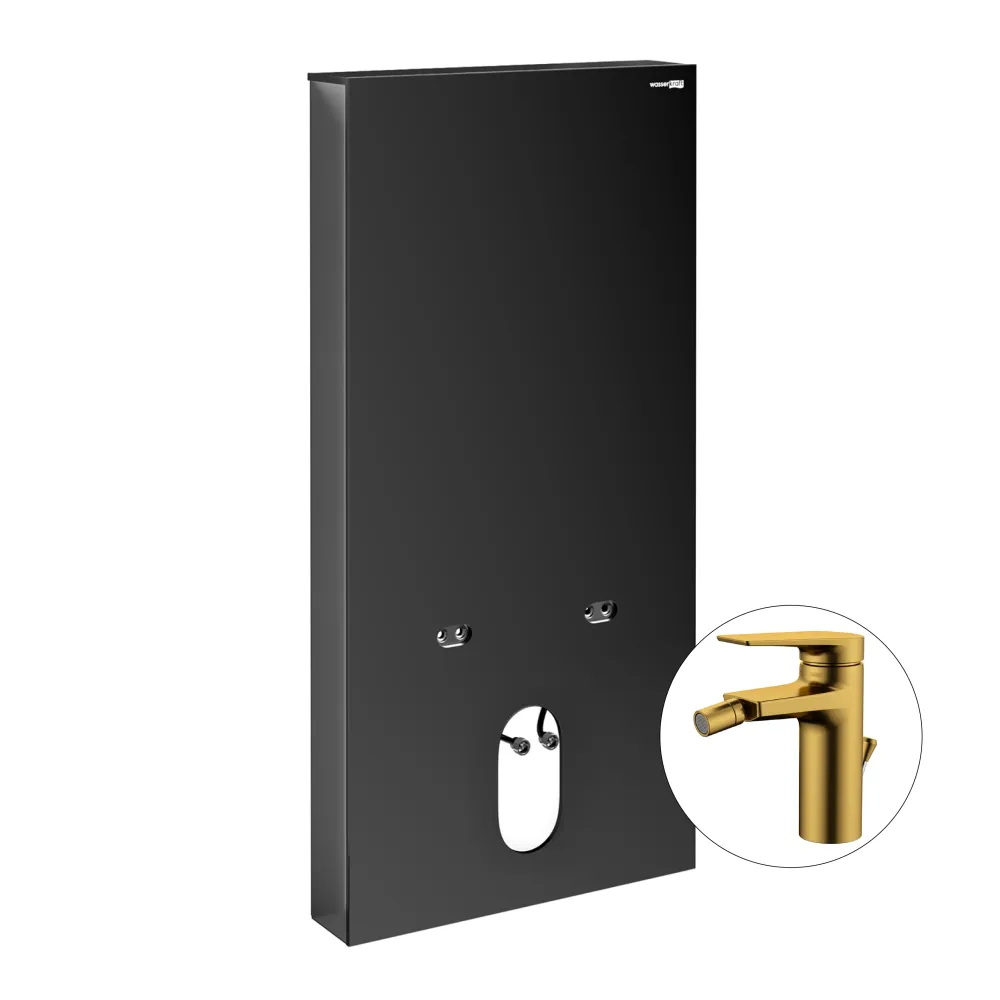 Комплект для биде со смесителем WasserKRAFT Naab 86BDT.050.BL.SQ5506