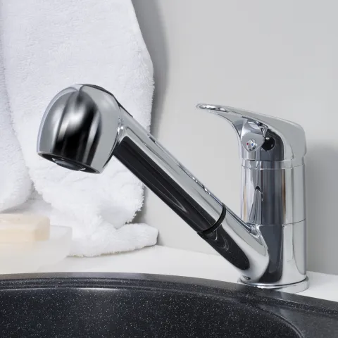Смеситель для кухни с выдвижной лейкой WasserKRAFT Oder 6365