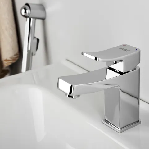 Смеситель для раковины с гигиенической лейкой WasserKRAFT Aller 1068