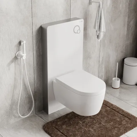 Пристенный модуль системы инсталляции для унитазов WasserKRAFT Naab 86TLT.040.PE.WH